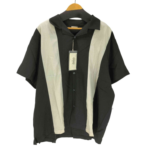 KaraKu バイカラーオープンカラーシャツ メンズ XXL