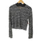 イッセイミヤケ ISSEY MIYAKE 96AW シワ加工 ボーダーシアートップ レディース JPN:M