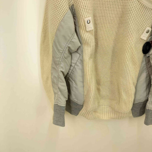 サカイ Sacai MA-1異素材 切替 ドッキング ワッフル ニット セーター メンズ JPN:2