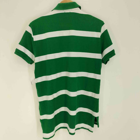 ポロラルフローレン POLO RALPH LAUREN CUSTOM FIT ロゴ刺繍 ボーダー ポロシャツ メンズ import:M