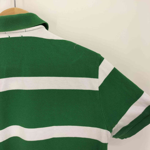 ポロラルフローレン POLO RALPH LAUREN CUSTOM FIT ロゴ刺繍 ボーダー ポロシャツ メンズ import:M