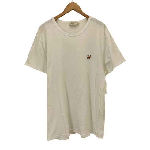 メゾンキツネ MAISON KITSUNE フォックス刺しゅう クルーネックTシャツ メンズ JPN:XL