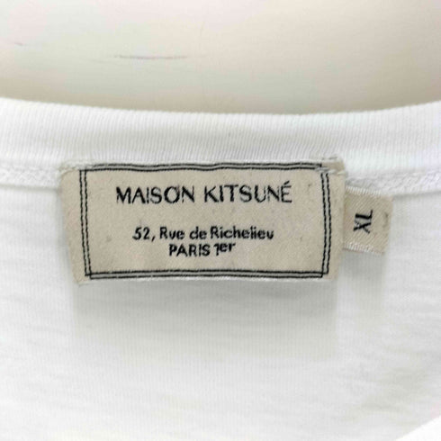 メゾンキツネ MAISON KITSUNE フォックス刺しゅう クルーネックTシャツ メンズ JPN:XL