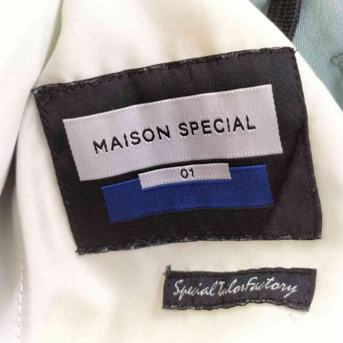 メゾンスペシャル MAISON SPECIAL マルチファブリックストレッチタイトストレートカラーパンツ メンズ