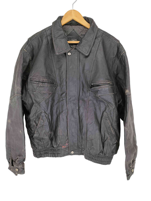 アウトブルック OUTBROOK レザージップブルゾン メンズ M