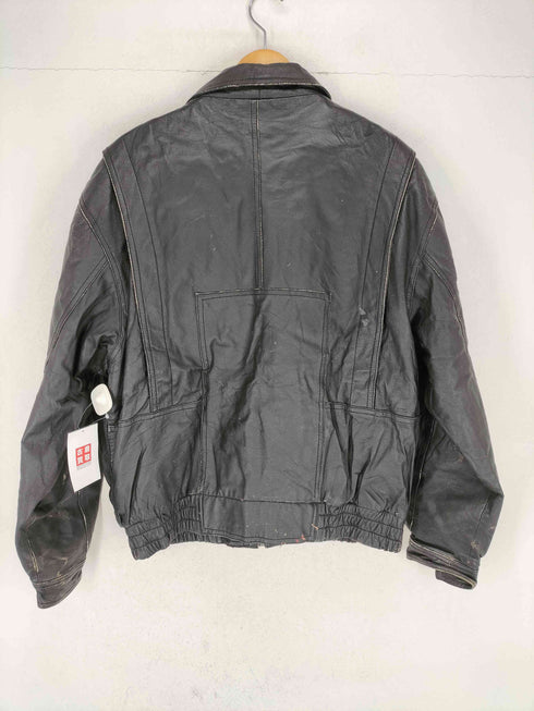 アウトブルック OUTBROOK レザージップブルゾン メンズ M