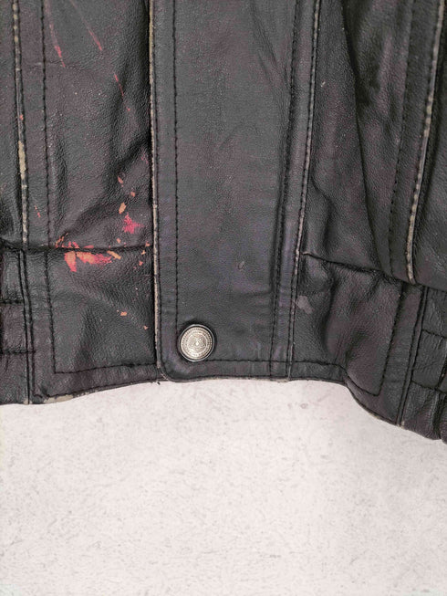 アウトブルック OUTBROOK レザージップブルゾン メンズ M