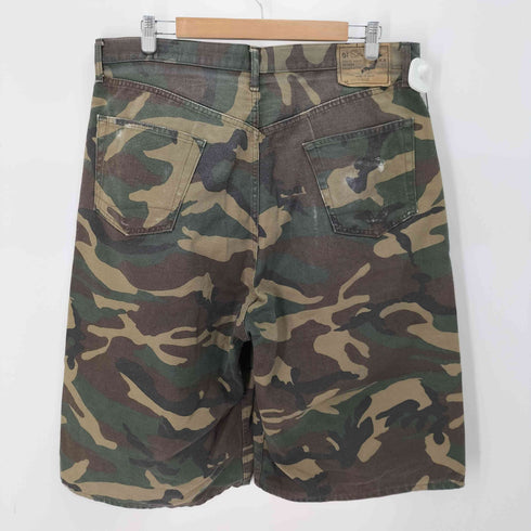 オアスロウ orSlow BEAMS別注 100 super dad woodland camo short pants メンズ XXL