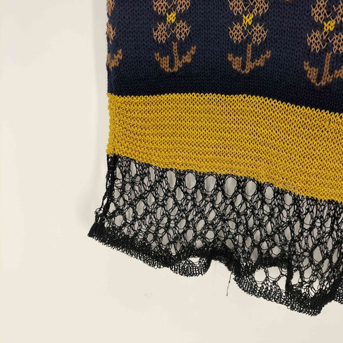 マメクロゴウチ Mame Kurogouchi 19SS Pedicel Square Jaquard Tops レディース JPN:1