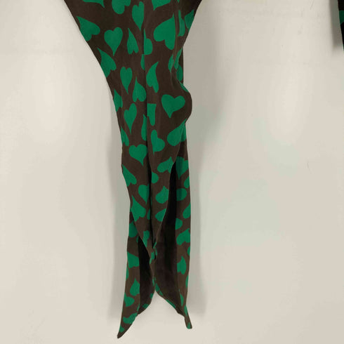 ジュニアゴルチェ JUNIOR GAULTIER グリーン ハーツ コットン シャツ レディース