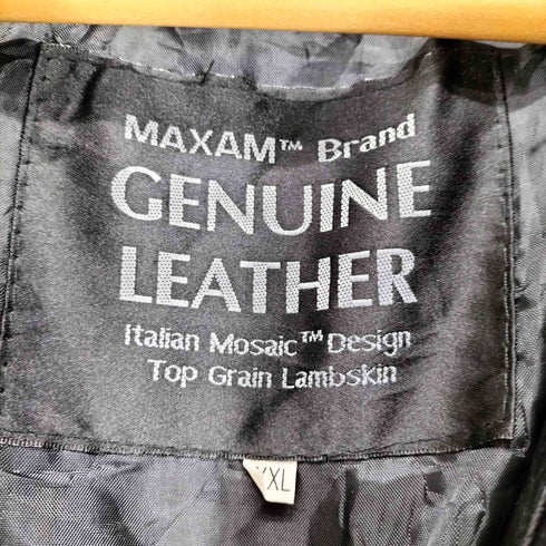 MAXAM BRAND パッチワークレザージップブルゾン メンズ XXL