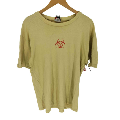 HAZ-MAT 00S オーストラリア製 バイオハザードロゴ 両面プリント S/S Tシャツ メンズ import:L