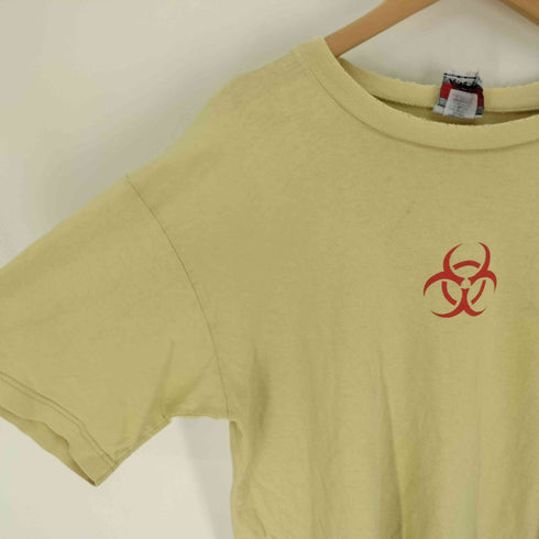 HAZ-MAT 00S オーストラリア製 バイオハザードロゴ 両面プリント S/S Tシャツ メンズ import:L
