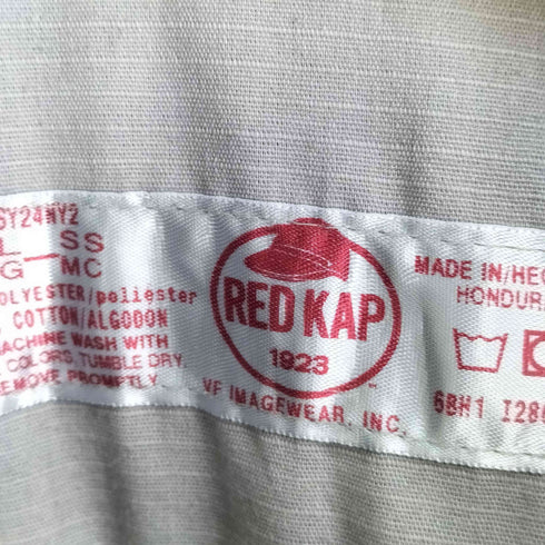 レッドキャップ RED KAP 企業ロゴワッペン S/S ワークシャツ メンズ import:L