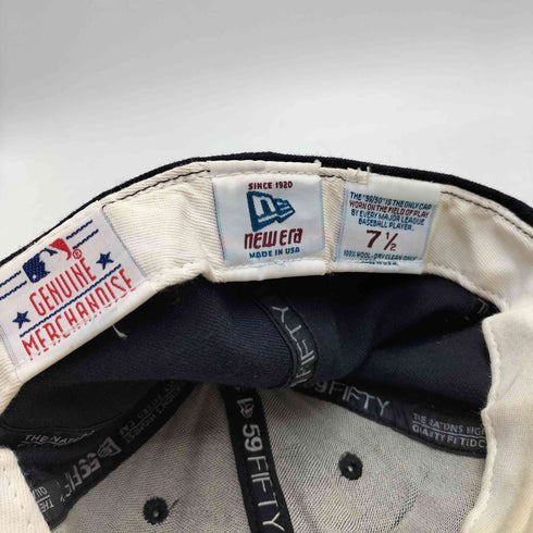 ニューエラ NEW ERA 80-90S USA製 59FIFTY 野球 ベースボール チームロゴ 刺繍 6パネル ウール キャップ メンズ 7 1/2