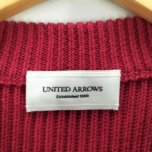 ユナイテッドアローズ UNITED ARROWS USBS コットン アゼ クルーネック ニット レディース JPN:M