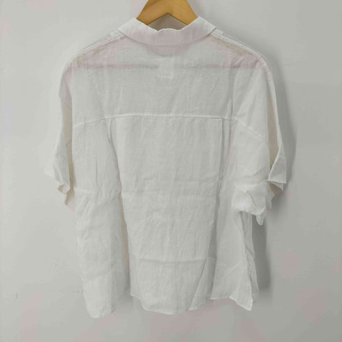 ユナイテッドアローズグリーンレーベルリラクシング UNITED ARROWS green label relaxing 25ss フレンチリネン スキッパー 5分袖 シャツ レディース FREE