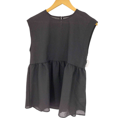 ユナイテッドアローズグリーンレーベルリラクシング UNITED ARROWS green label relaxing 25ss ドライ ペプラム ノースリーブ プルオーバー レディース FREE