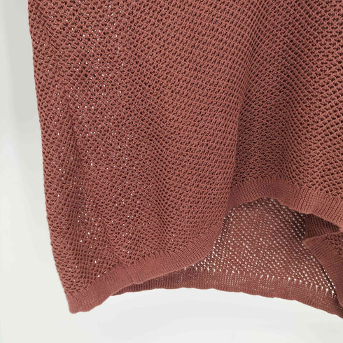 ユナイテッドアローズグリーンレーベルリラクシング UNITED ARROWS green label relaxing 25ss メッシュ スキッパー ニット プルオーバー レディース FREE