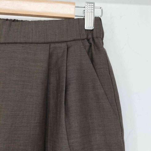ユナイテッドアローズグリーンレーベルリラクシング UNITED ARROWS green label relaxing 25ss ライトリネンライク タック パンツ レディース JPN:38