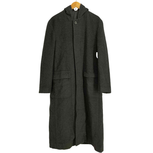 コムサデモードメン COMME CA DU MODE MEN アンゴラ混 フーデッド ロングコート メンズ