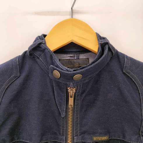 ヒステリックグラマー HYSTERIC GLAMOUR レースアップデザイン ストレッチデニムジャケット レディース M