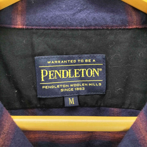 ペンドルトン PENDLETON open collar tartan check shirt オープンカラー タータン チェック ボードシャツ メンズ import:M