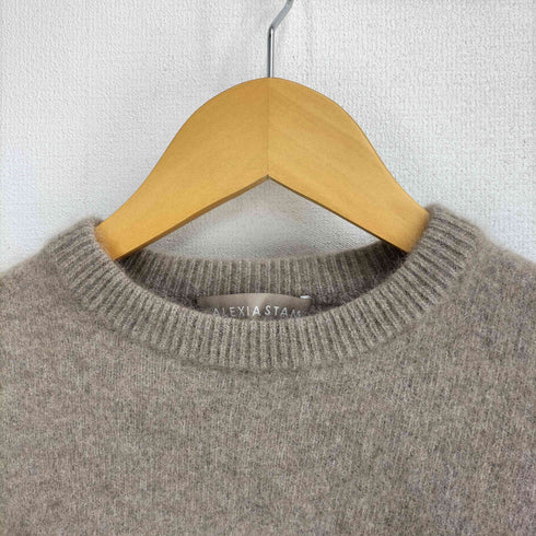 アリシアスタン ALEXIA STAM Basic Raccoon Knit Top レディース FREE