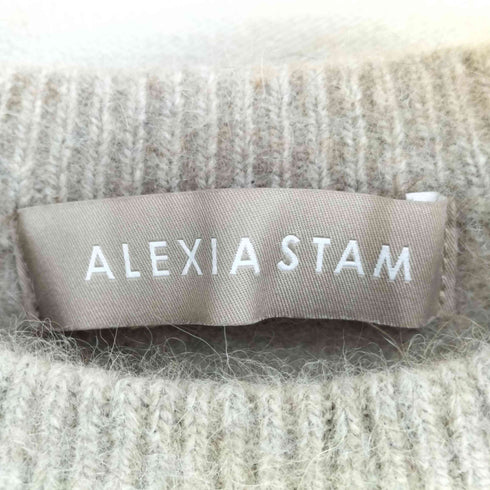 アリシアスタン ALEXIA STAM Basic Raccoon Knit Top レディース FREE