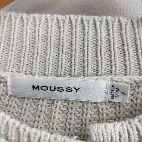 マウジー moussy FRILL CABLE カーディガン レディース FREE