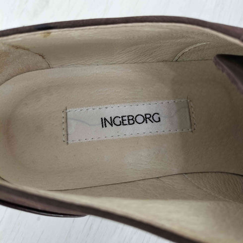 インゲボルグ INGEBORG レザーコンビ パンチング シューズ レディース JPN:L