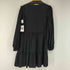 ザラ ZARA Black Ruffle Pleated Boho Smock Tunic Dress レディース us l