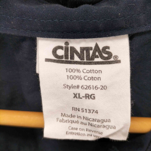 シンタス CINTAS 企業ロゴ刺繍 S/S ワークシャツ メンズ import:XL