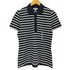トミーヒルフィガー TOMMY HILFIGER SHORT SLEEVE STRIPE POLO レディース S