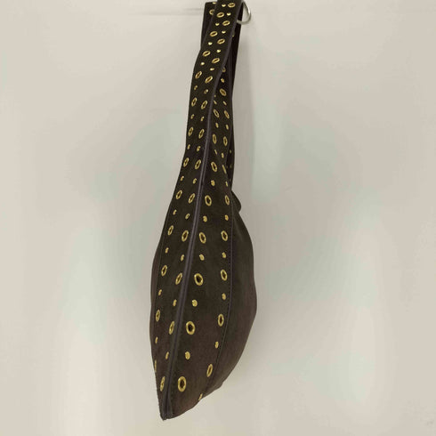 ザラ ZARA スプリットスエード スタッズショルダーバッグ レディース M