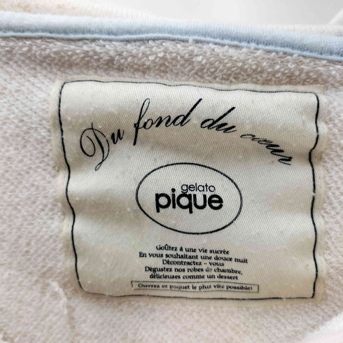 ジェラートピケ gelato pique 総柄 ジップアップパーカー レディース FREE