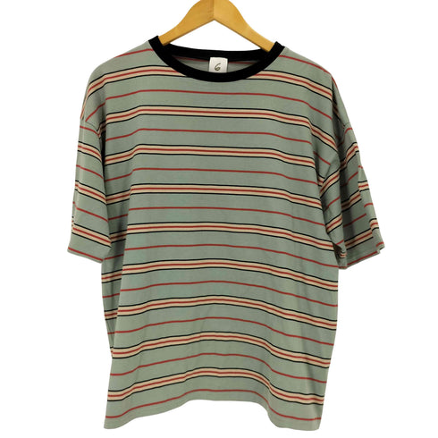 ロクビューティーアンドユースユナイテッドアローズ 6 BEAUTY & YOUTH UNITED ARROWS COTTON MULTI BORDER T-SHIRT メンズ