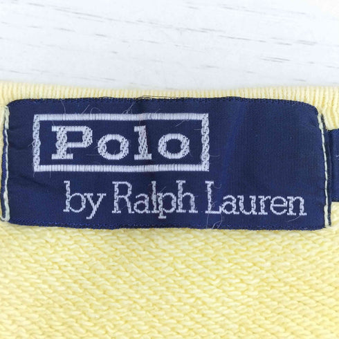 ポロバイラルフローレン Polo by RALPH LAUREN 90-00s ポニー刺繍 前Vガゼット ラグランスリーブクルーネックスウェット メンズ import:M