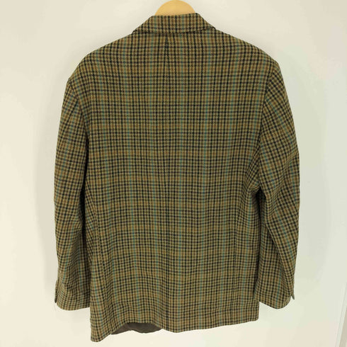 DEWHIRST 英国製 千鳥格子 ウール シングルブレスト テーラード ジャケット メンズ