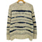 ザラ ZARA SWEATER WITH IRREGULAR STRIPES メンズ import:M