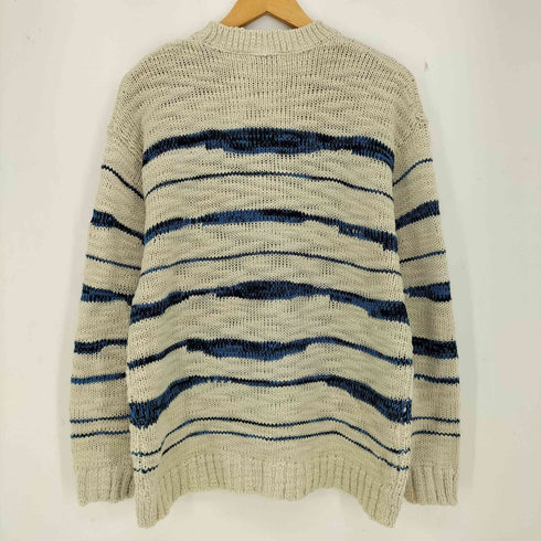 ザラ ZARA SWEATER WITH IRREGULAR STRIPES メンズ import:M