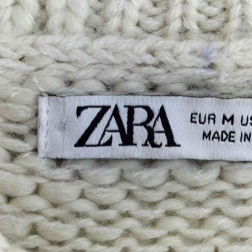 ザラ ZARA SWEATER WITH IRREGULAR STRIPES メンズ import:M