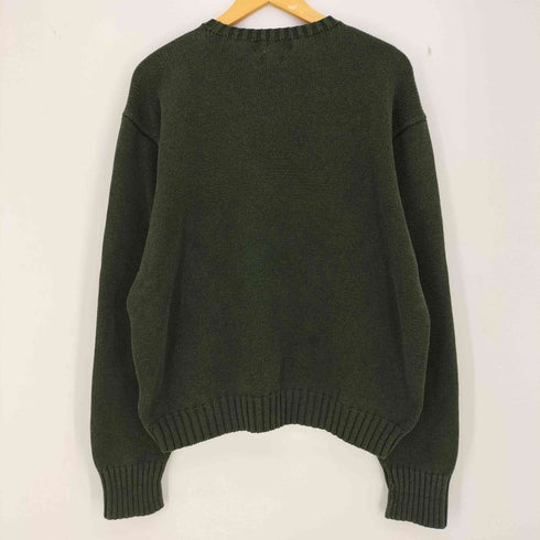 ポロバイラルフローレン Polo by RALPH LAUREN 90-00s ポニー刺繍 クルーネックコットンニット メンズ import:XXL