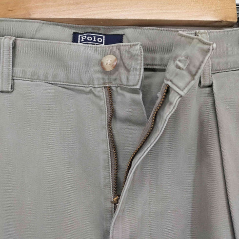 ポロバイラルフローレン Polo by RALPH LAUREN 80-90s USA製 2タック コットン スラックス メンズ W34 L34