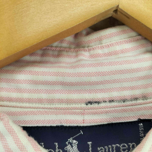ラルフローレン RALPH LAUREN THE BIG OXFORD 裾ポニー刺繍 ストライプ BDシャツ メンズ import:L