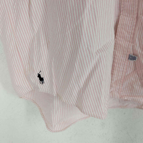 ラルフローレン RALPH LAUREN THE BIG OXFORD 裾ポニー刺繍 ストライプ BDシャツ メンズ import:L