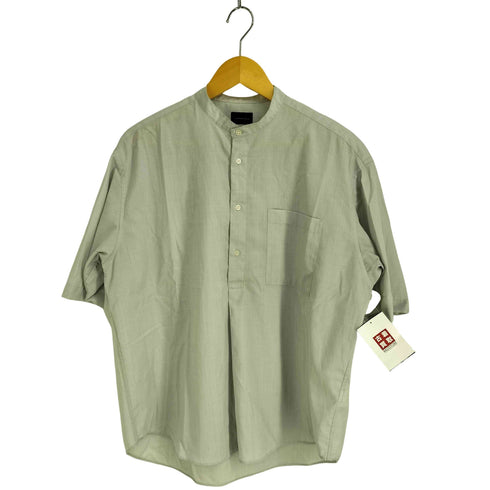 ユナイテッドアローズグリーンレーベルリラクシング UNITED ARROWS green label relaxing TW ウォッシャブルトロ バンドカラー プルオーバー シャツ メンズ JPN:M