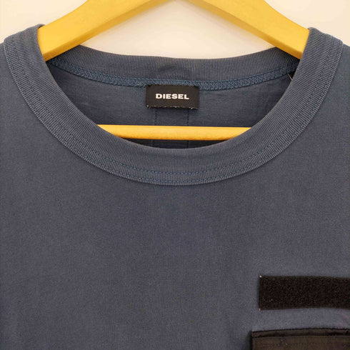 ディーゼル DIESEL コットン ドッキング ロングスリーブTシャツ メンズ XS
