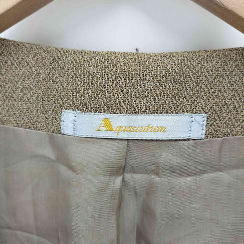 アクアスキュータム AQUASCUTUM ノーカラージャケット レディース