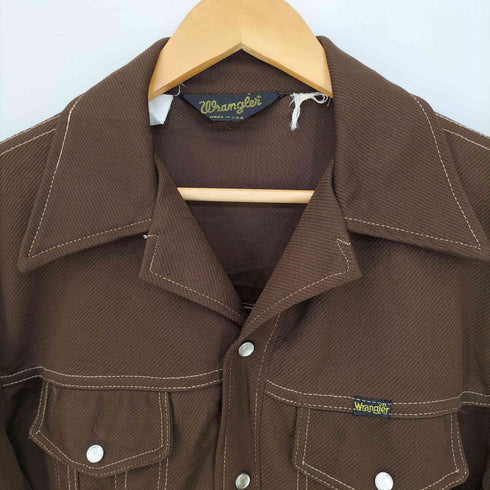 ラングラー Wrangler 70s オープンカラー ウエスタン シャツジャケット メンズ import:L